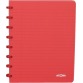 Atoma Trendy cahier, ft A5, 144 pages, quadrillé 5 mm, transparant rood