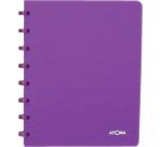 Atoma Trendy schrift, ft A5, 144 bladzijden, geruit 5 mm, transparant paars