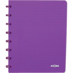 Atoma Trendy cahier, ft A5, 144 pages, quadrillé 5 mm, transparant paars