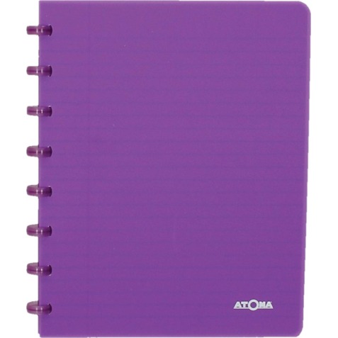 Atoma Trendy cahier, ft A5, 144 pages, quadrillé 5 mm, transparant paars