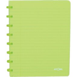 Atoma Trendy cahier, ft A5, 144 pages, commercieel quadrillé, transparant groen