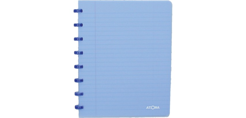 Atoma Trendy notebook, A5 size, 144 pages, commercial squared, transparent blue