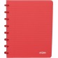 Atoma Trendy cahier, ft A5, 144 pages, commercieel quadrillé, transparant rood