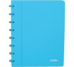 Atoma Trendy cahier, ft A5, 144 pages, quadrillé commercial, transparant turquoise