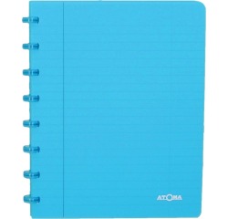 Atoma Trendy cahier, ft A5, 144 pages, quadrillé commercial, transparant turquoise