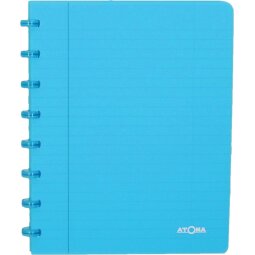 Atoma Trendy cahier, ft A5, 144 pages, commercieel quadrillé, transparant turkoois