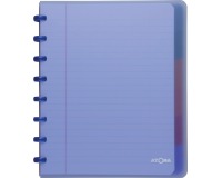Atoma Trendy schrift met 6 tabbladen A5+ -120 pagina's-  gelijnd- in geassorteerde kleuren