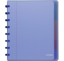 Ring binder notebook with dividers Atoma Trendy 16.5 x 21 cm - ruled - 120 pages