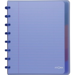 Ring binder notebook with dividers Atoma Trendy 16.5 x 21 cm - ruled - 120 pages