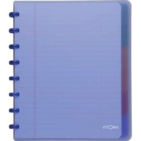 Atoma Trendy cahier avec 6 intercalaires A5+ -120 pages - ligné - couleurs assorties