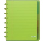 Cahier anneaux avec intercalaires Atoma Trendy 16,5 x 21 cm - ligné - 120 pages