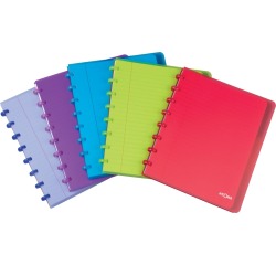Cahier anneaux avec intercalaires Atoma Trendy 16,5 x 21 cm - ligné - 120 pages
