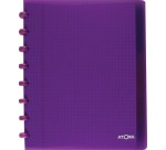 Atoma Trendy schrift, ft A5+, 120 bladzijden, geruit 5 mm, met 6 tabbladen, in geassorteerde kleuren