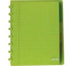 Atoma Trendy schrift, ft A5+, 120 bladzijden, geruit 5 mm, met 6 tabbladen, in geassorteerde kleuren