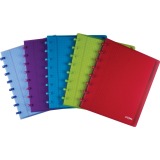 Atoma Trendy schrift, ft A5+, 120 bladzijden, geruit 5 mm, met 6 tabbladen, in geassorteerde kleuren
