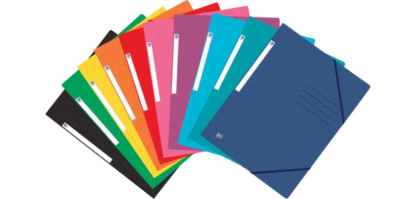 Oxford Top File+ farde à rabats, pour ft A4, couleurs assorties