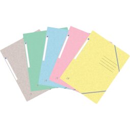 Oxford Top File+ farde à rabats, pour ft A4, couleurs pastel assorties