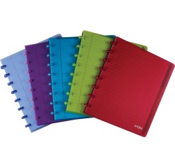 Ring binder notebook with dividers Atoma Trendy 16.5 x 21 cm - 4 x 8 mm - 120 pages