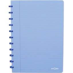 Atoma Trendy cahier A4 - 144 pages - ligné - bleu transparent