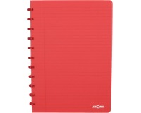 Atoma Trendy cahier, ft A4, 144 pages, ligné, transparant rood