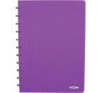 Atoma Trendy notebook, A4 size, 144 pages, lined, transparent purple