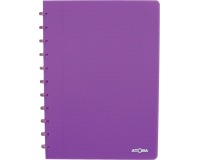 Atoma Trendy cahier, ft A4, 144 pages, ligné, transparant paars