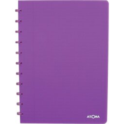 Atoma Trendy cahier, ft A4, 144 pages, ligné, transparant paars
