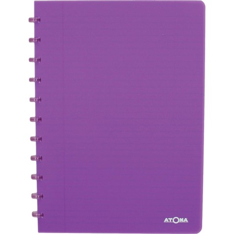 Atoma Trendy cahier, ft A4, 144 pages, ligné, transparant paars