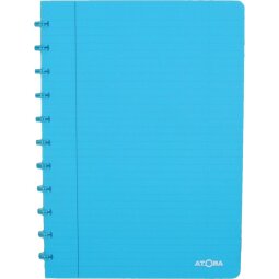 Atoma Trendy cahier A4 - 144 pages - ligné - turquois transparent
