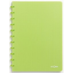 Atoma Trendy cahier A4 - 144 pages - quadrillé 5 mm - vert transparent