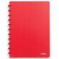 Atoma Trendy schrift A4 - 144 pagina's - geruit 5 mm - transparant rood