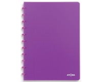 Atoma Trendy cahier, ft A4, 144 pages, quadrillé 5 mm, transparant paars