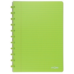 Atoma Trendy cahier A4 - 144 pages, quadrillé commercial - vert transparent