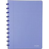 Atoma Trendy schrift A4 -144 pagina's - commercieel geruit - transparant blauw