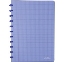 Atoma Trendy notebook A4 - 144 pages - commercial square grid - transparent blue