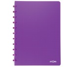 Atoma Trendy notebook, A4 size, 144 pages, commercial grid, transparent purple