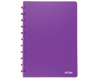 Atoma Trendy schrift, ft A4, 144 bladzijden, commercieel geruit, transparant paars