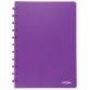 Atoma Trendy cahier, ft A4, 144 pages, commercieel quadrillé, transparant paars