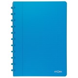 Atoma Trendy schrift A4 - 144 pagina's - commercieel geruit - transparant turkoois