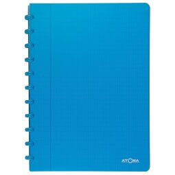 Atoma Trendy cahier A4 - 144 pages - quadrillé commercial - turquois  transparant