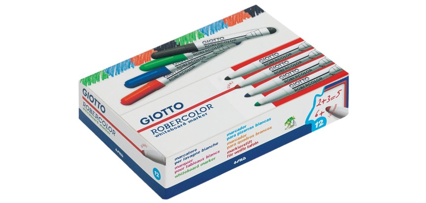Giotto Robercolor marqueur pour tableaux blancs maxi, pointe ronde, bleu