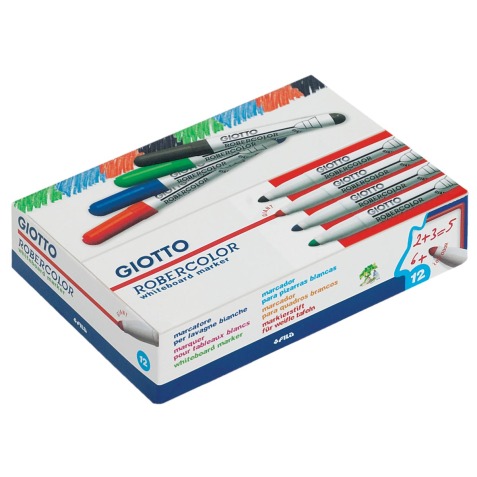 Giotto Robercolor whiteboardmarker maxi, ronde punt, blauw