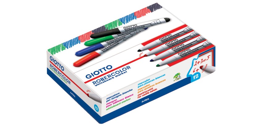 Giotto Robercolor Whiteboardmarker Maxi, Rundspitze, Rot