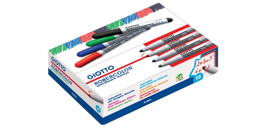 Giotto Robercolor whiteboardmarker maxi, ronde punt, rood