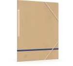 Oxford Touareg elastomap, uit karton, ft A4, naturel en geassorteerde kleuren, pak van 5 stuks