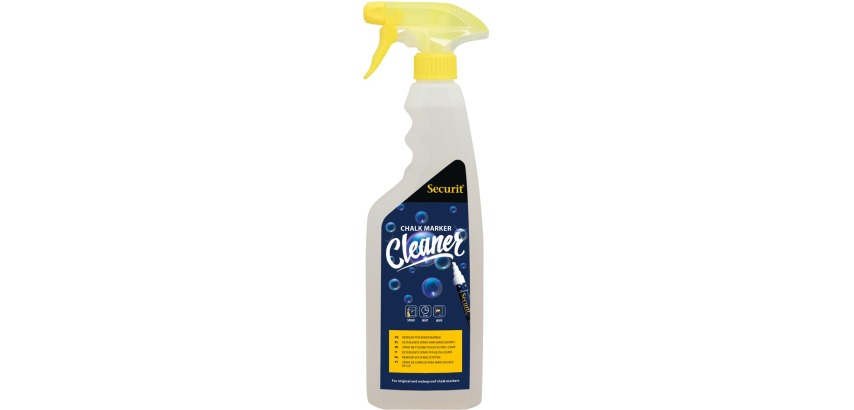 Securit Reinigungs-Spray für Schiefertafeln und Glastafeln, Flasche mit 750 ml