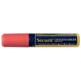 Securit wide tip chalk marker, red