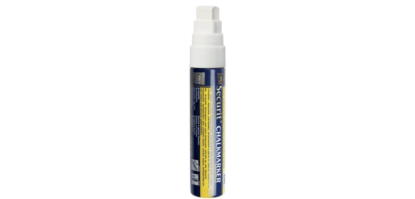 Securit wide chalk marker, white