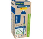Pilot Greenball roller, pointe medium, 10 rollers + 10 recharges, medium, bleu