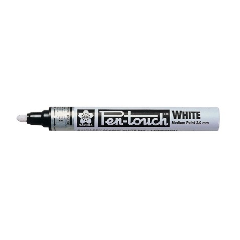 Sakura marqueur inture Pen-Touch pointe de 2 mm, blanc